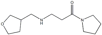 3-[(oxolan-3-ylmethyl)amino]-1-(pyrrolidin-1-yl)propan-1-one Struktur