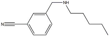 3-[(pentylamino)methyl]benzonitrile Struktur