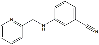 3-[(pyridin-2-ylmethyl)amino]benzonitrile Struktur