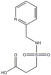 3-[(pyridin-2-ylmethyl)sulfamoyl]propanoic acid Struktur