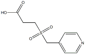 3-[(pyridin-4-ylmethyl)sulfonyl]propanoic acid Struktur