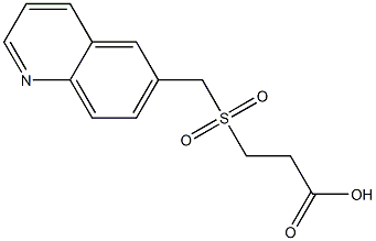 3-[(quinolin-6-ylmethane)sulfonyl]propanoic acid Struktur