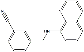 3-[(quinolin-8-ylamino)methyl]benzonitrile Struktur