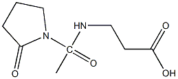 3-[1-(2-oxopyrrolidin-1-yl)acetamido]propanoic acid Struktur