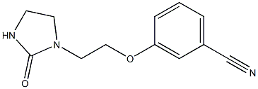 3-[2-(2-oxoimidazolidin-1-yl)ethoxy]benzonitrile Struktur