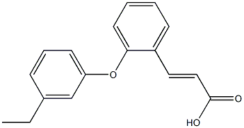 3-[2-(3-ethylphenoxy)phenyl]prop-2-enoic acid Struktur