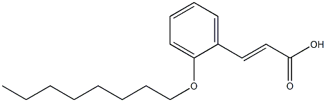 3-[2-(octyloxy)phenyl]prop-2-enoic acid Struktur