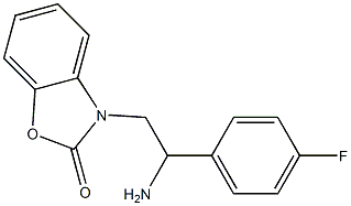 3-[2-amino-2-(4-fluorophenyl)ethyl]-2,3-dihydro-1,3-benzoxazol-2-one Struktur