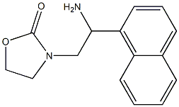 3-[2-amino-2-(naphthalen-1-yl)ethyl]-1,3-oxazolidin-2-one Struktur