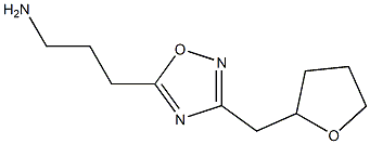 3-[3-(oxolan-2-ylmethyl)-1,2,4-oxadiazol-5-yl]propan-1-amine Struktur