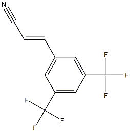 3-[3,5-bis(trifluoromethyl)phenyl]prop-2-enenitrile Struktur