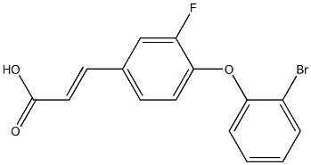 3-[4-(2-bromophenoxy)-3-fluorophenyl]prop-2-enoic acid Struktur