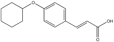 3-[4-(cyclohexyloxy)phenyl]prop-2-enoic acid Struktur