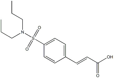 3-[4-(dipropylsulfamoyl)phenyl]prop-2-enoic acid Struktur