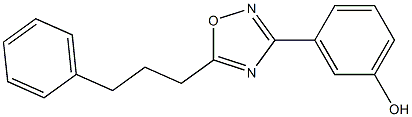 3-[5-(3-phenylpropyl)-1,2,4-oxadiazol-3-yl]phenol Struktur