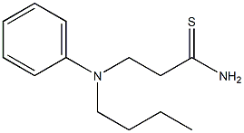 3-[butyl(phenyl)amino]propanethioamide Struktur