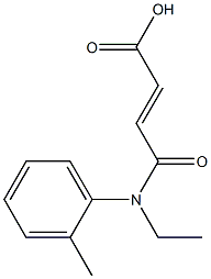 3-[ethyl(2-methylphenyl)carbamoyl]prop-2-enoic acid Struktur