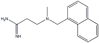 3-[methyl(naphthalen-1-ylmethyl)amino]propanimidamide Struktur