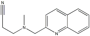 3-[methyl(quinolin-2-ylmethyl)amino]propanenitrile Struktur