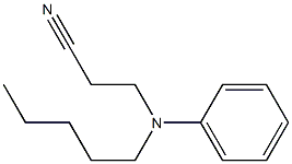 3-[pentyl(phenyl)amino]propanenitrile Struktur