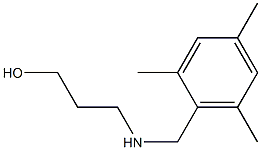 3-{[(2,4,6-trimethylphenyl)methyl]amino}propan-1-ol Struktur