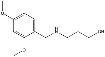 3-{[(2,4-dimethoxyphenyl)methyl]amino}propan-1-ol Struktur