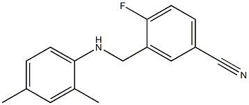 3-{[(2,4-dimethylphenyl)amino]methyl}-4-fluorobenzonitrile Struktur