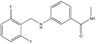 3-{[(2,6-difluorophenyl)methyl]amino}-N-methylbenzamide Struktur