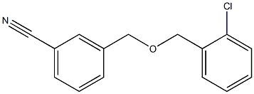 3-{[(2-chlorobenzyl)oxy]methyl}benzonitrile Struktur