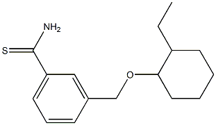 3-{[(2-ethylcyclohexyl)oxy]methyl}benzene-1-carbothioamide Struktur