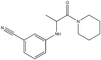 3-{[1-oxo-1-(piperidin-1-yl)propan-2-yl]amino}benzonitrile Struktur