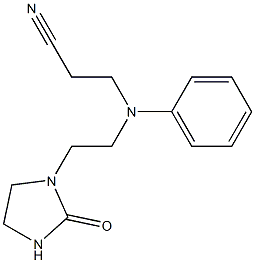 3-{[2-(2-oxoimidazolidin-1-yl)ethyl](phenyl)amino}propanenitrile Struktur