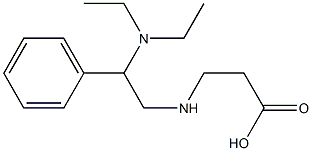 3-{[2-(diethylamino)-2-phenylethyl]amino}propanoic acid Struktur