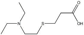 3-{[2-(diethylamino)ethyl]thio}propanoic acid Struktur