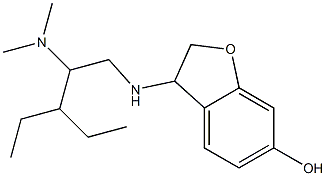 3-{[2-(dimethylamino)-3-ethylpentyl]amino}-2,3-dihydro-1-benzofuran-6-ol Struktur