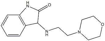 3-{[2-(morpholin-4-yl)ethyl]amino}-2,3-dihydro-1H-indol-2-one Struktur