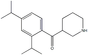 3-{[2,4-bis(propan-2-yl)phenyl]carbonyl}piperidine Struktur