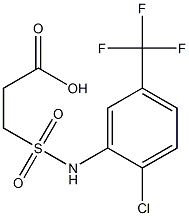 3-{[2-chloro-5-(trifluoromethyl)phenyl]sulfamoyl}propanoic acid Struktur