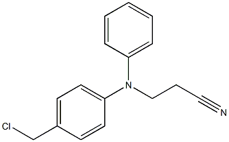 3-{[4-(chloromethyl)phenyl](phenyl)amino}propanenitrile Struktur