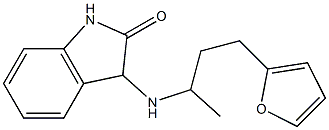 3-{[4-(furan-2-yl)butan-2-yl]amino}-2,3-dihydro-1H-indol-2-one Struktur