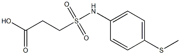 3-{[4-(methylsulfanyl)phenyl]sulfamoyl}propanoic acid Struktur