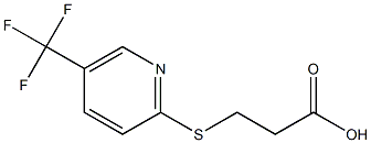 3-{[5-(trifluoromethyl)pyridin-2-yl]thio}propanoic acid Struktur