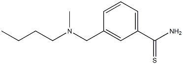 3-{[butyl(methyl)amino]methyl}benzenecarbothioamide Struktur