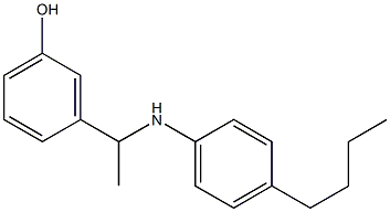 3-{1-[(4-butylphenyl)amino]ethyl}phenol Struktur