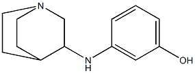 3-{1-azabicyclo[2.2.2]octan-3-ylamino}phenol Struktur