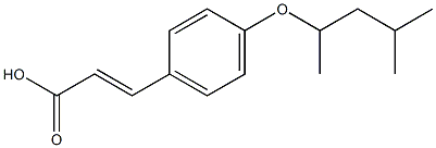 3-{4-[(4-methylpentan-2-yl)oxy]phenyl}prop-2-enoic acid Struktur