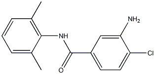 3-amino-4-chloro-N-(2,6-dimethylphenyl)benzamide Struktur