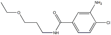 3-amino-4-chloro-N-(3-ethoxypropyl)benzamide Struktur