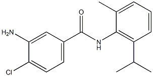 3-amino-4-chloro-N-[2-methyl-6-(propan-2-yl)phenyl]benzamide Struktur