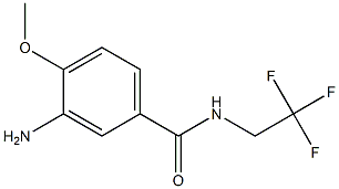 3-amino-4-methoxy-N-(2,2,2-trifluoroethyl)benzamide Struktur